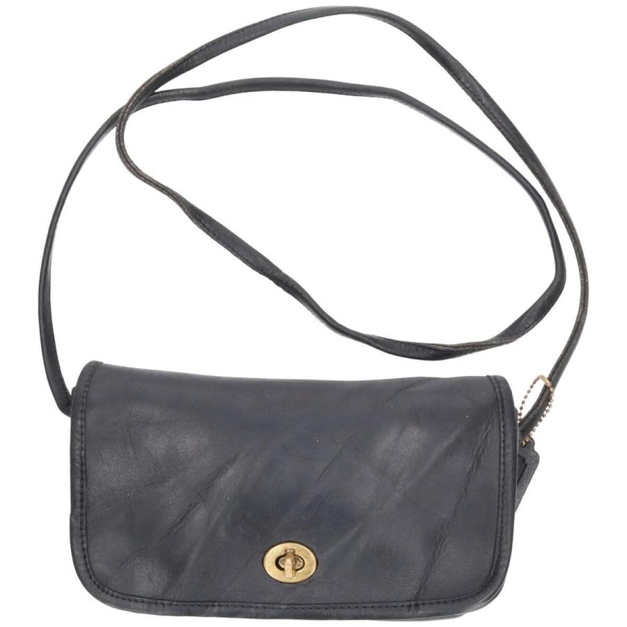 OLD COACH コーチ USA 本革 ターンロック レザーショルダー バッグ