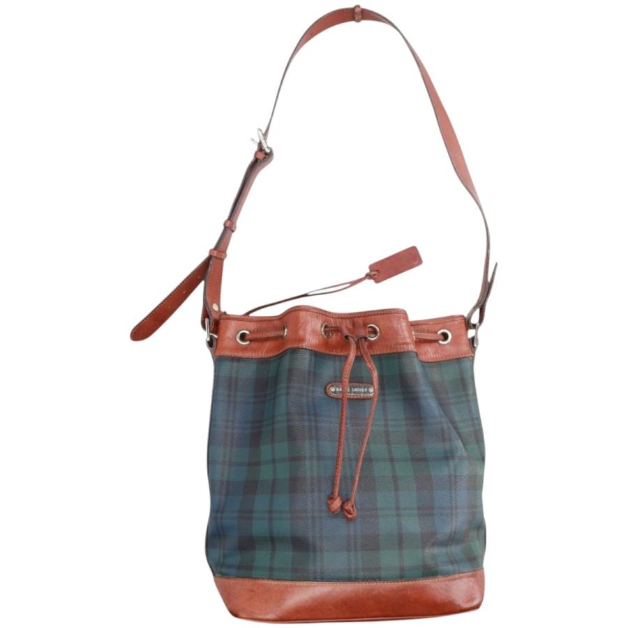 Polo Ralph Lauren ハンドバッグ チェック柄 ブラックウォッチ POLO RALPH LAUREN - ポロラルフローレン POLO RALPH LAUREN