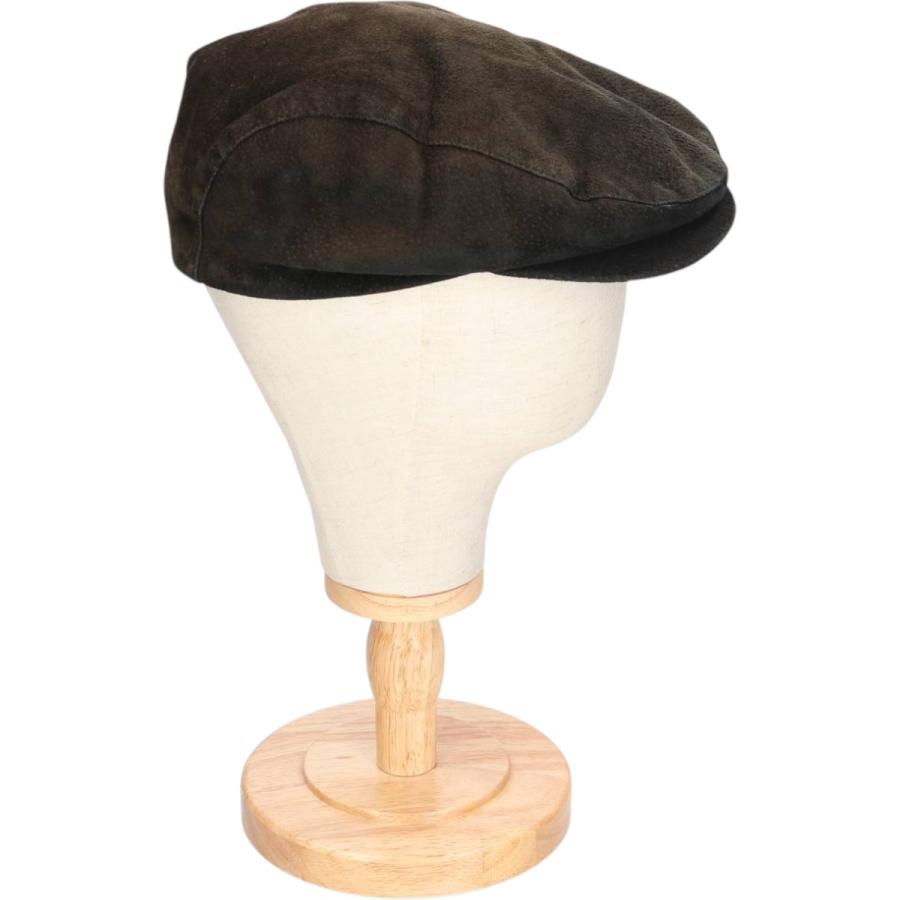 ビンテージ　レザーキャップ　キャスケット 古着 ~90年代 CROWN CAP レザーキャスケット カナダ製 フリーサイズ