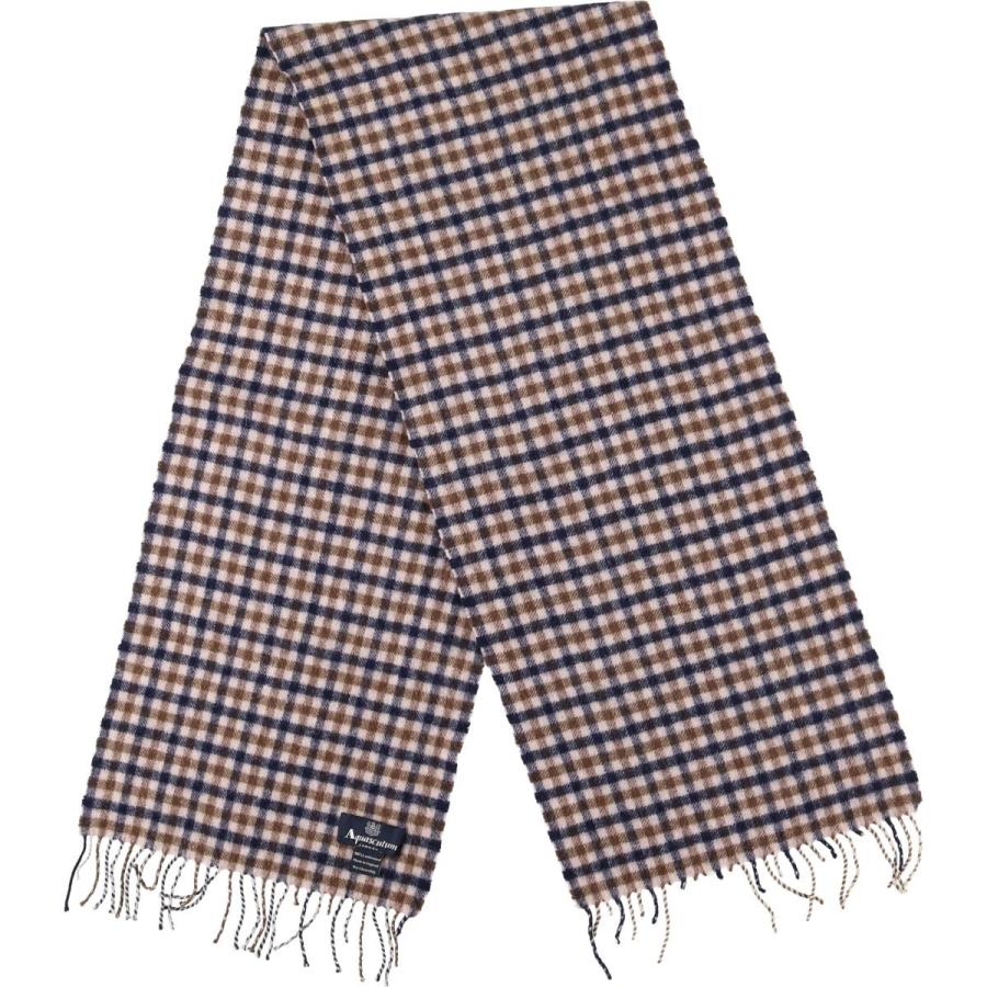 Aquascutum（アクアスキュータム） 古着 チェック柄 ウールマフラー