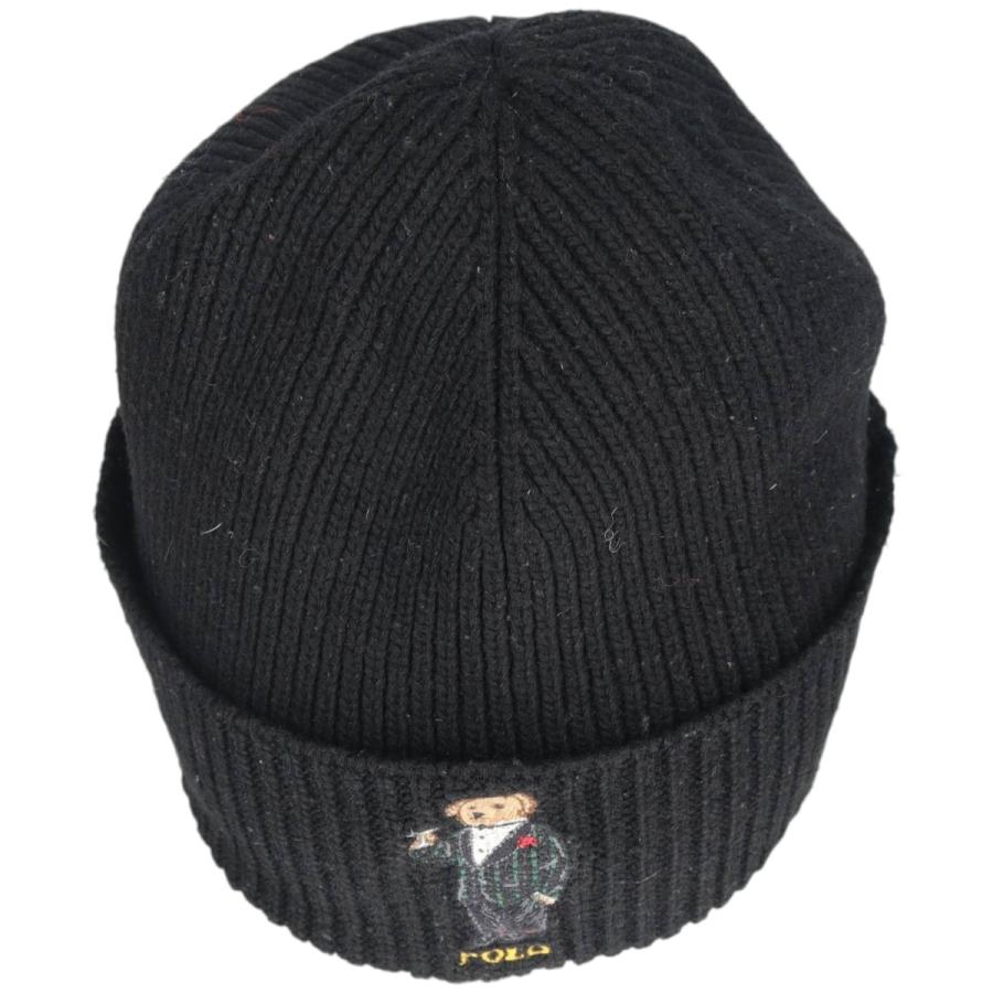 古着 ラルフローレン Ralph Lauren Polo ポロベア ニット帽 ビーニー