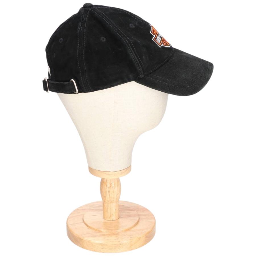古着 ハーレーダビッドソン Harley-Davidson スエード レザーキャップ
