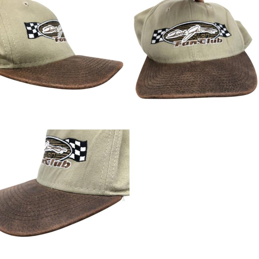 古着 90年代 THEM CAPS レザーブリム ツートン ベースボールキャップ