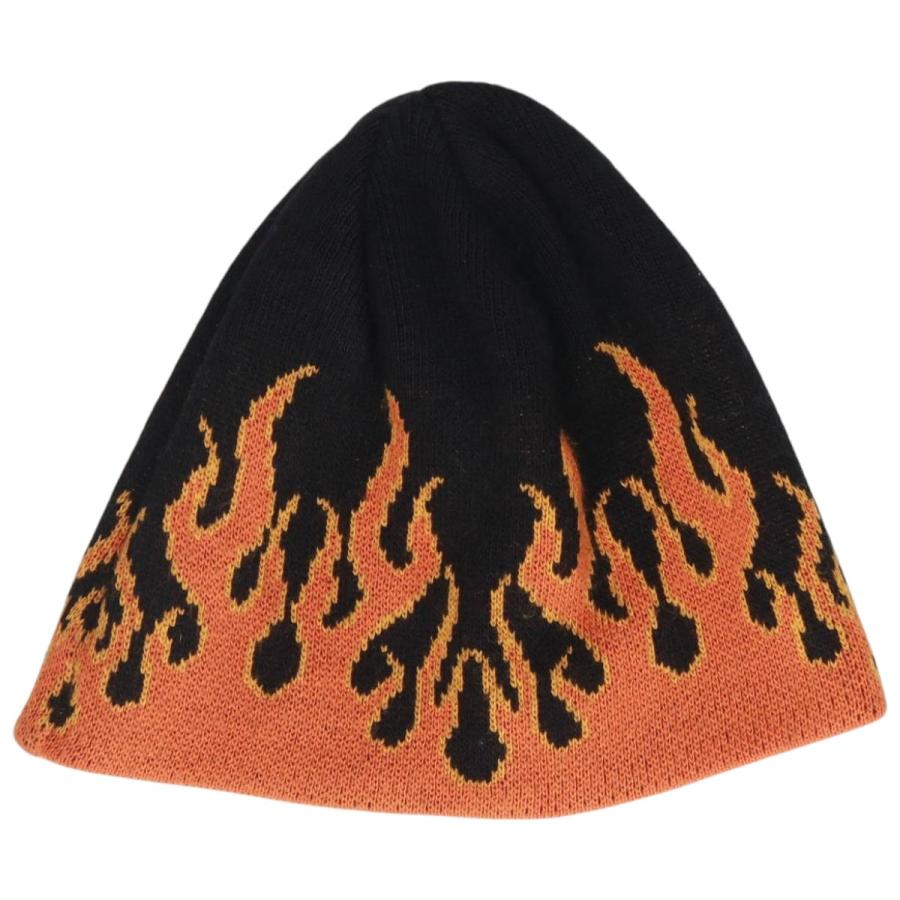 HARLEY-DAVIDSON 炎模様 ファイヤーパターン ニット帽 ビーニー Harley-Davidson 炎模様 ニット帽 80s 90s Harley Davidson ファイヤー