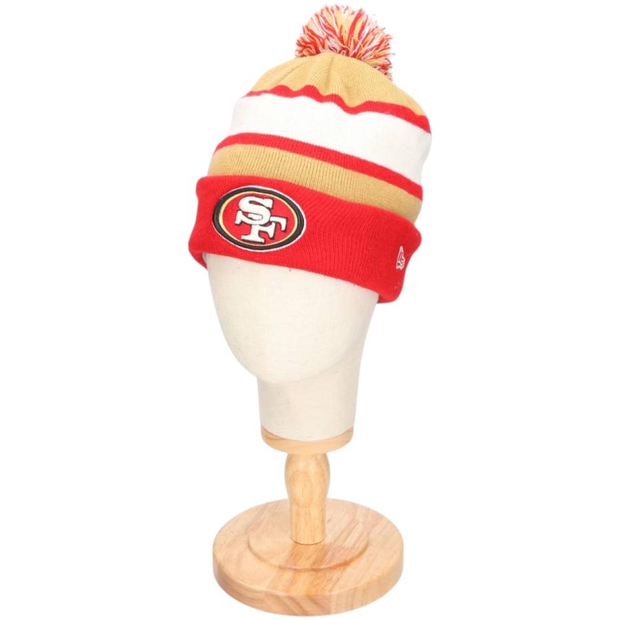 古着 NEWERA ポンポンニット帽 NFL 49ers ニューエラ ニット帽 NEW ERA（ニューエラ） 古着 NFL SAN FRANCISCO 49ERS