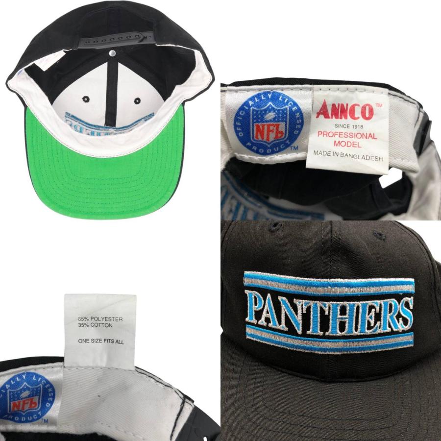 古着 90年代 ANNCO NFL カロライナパンサーズ ベースボールキャップ 6