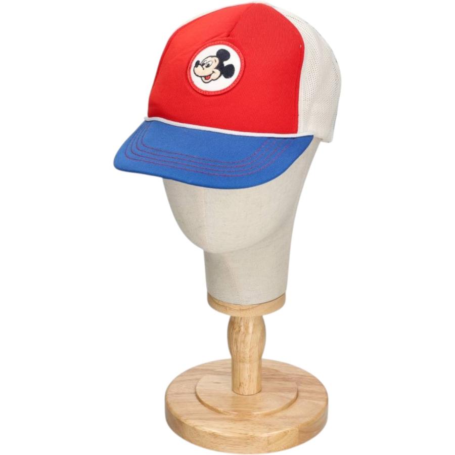古着 ディズニー DISNEY ミッキーマウス トリコロールカラー メッシュ