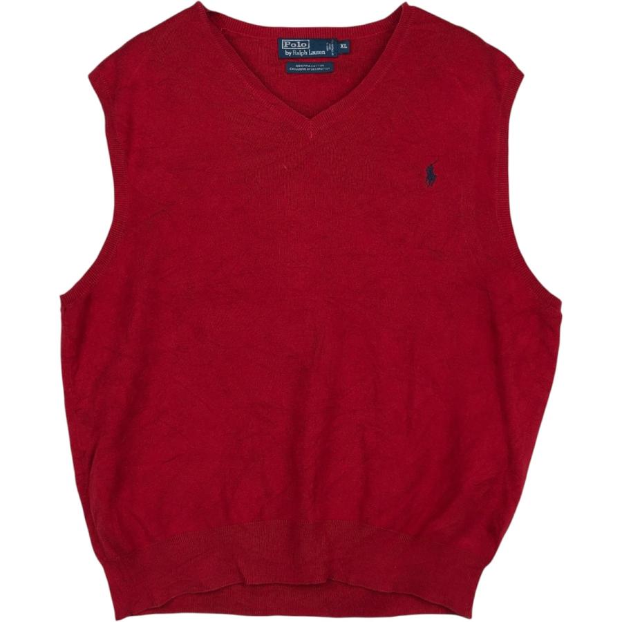 古着 ラルフローレン Ralph Lauren POLO by Vネック ピマコットン 