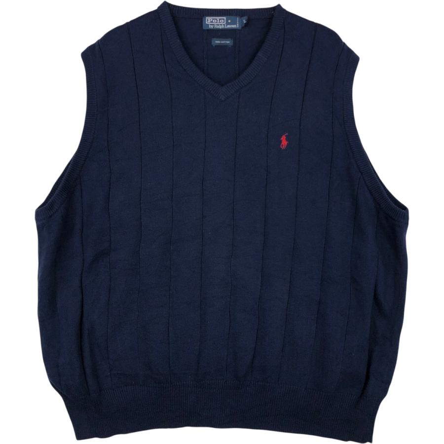 古着 90年代 ラルフローレン POLO by Ralph Lauren Vネック コットン