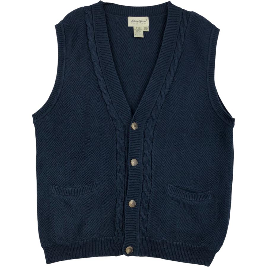 Eddie Bauer（エディーバウアー） 古着 ヘリンボーン 前開き コットン