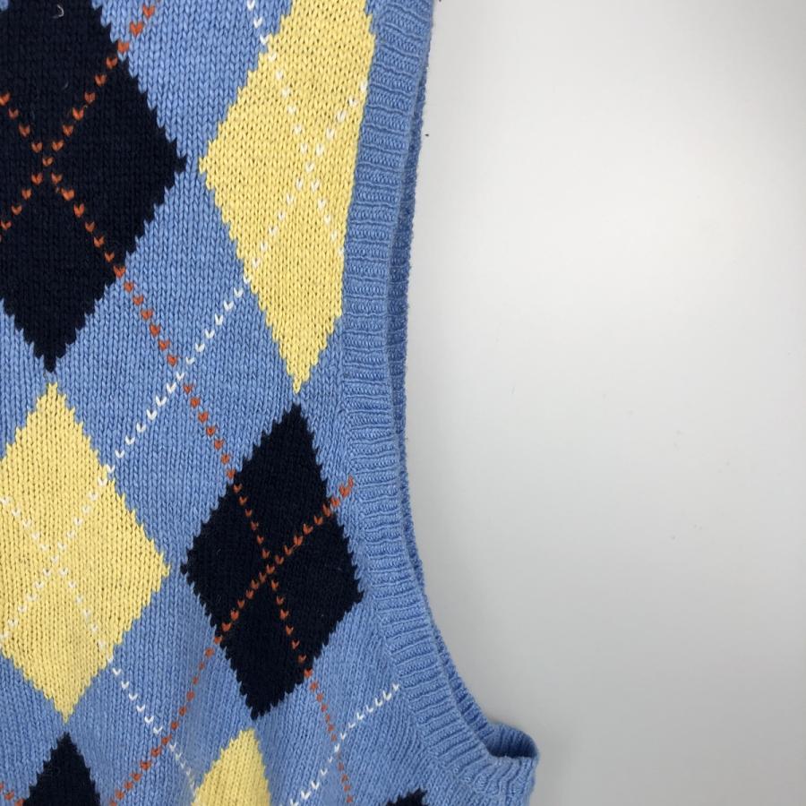 古着 ラルフローレン POLO by Ralph Lauren アーガイル柄 カシミア混 V 