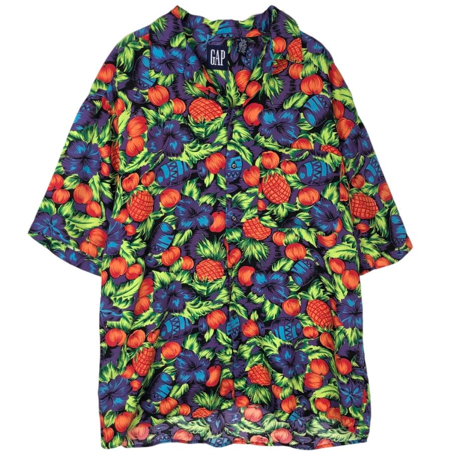 GAP（ギャップ） 古着 90年代 オールドギャップ 総柄 ボタニカル柄