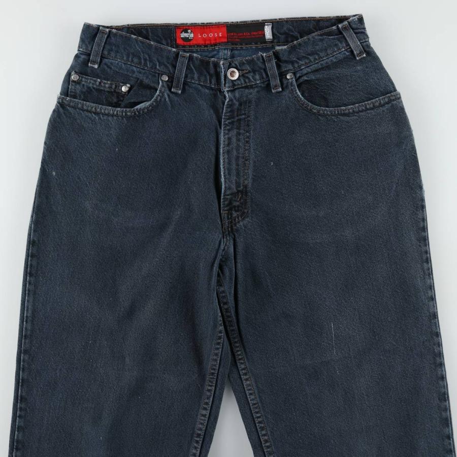 リーバイス　シルバータブ　ブラック　ビンテージ　古着 Levi's（リーバイス） 古着 90年代 シルバータブ ルーズ ブラック