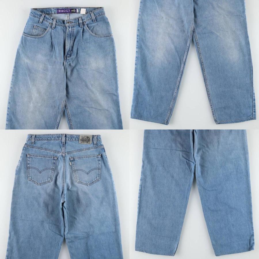 Levi'sデニム550ジーンズ90sカナダ製35/32デカ履きシルバータブ系 Levi's（リーバイス） 古着 90年代 Levi's SILVER TAB シルバータブ