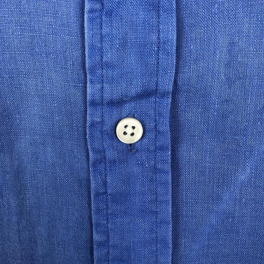古着 ラルフローレン Ralph Lauren OCEAN WASH LINEN 半袖 リネン