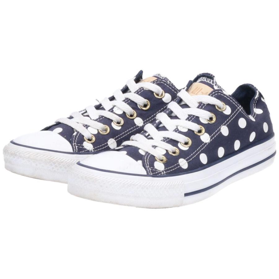 コンバース Converse All Star Ox ドット柄 オールスター スニーカー Us7 5 レディース24 5cm Saa Saa 古着屋jam 通販 Yahoo ショッピング