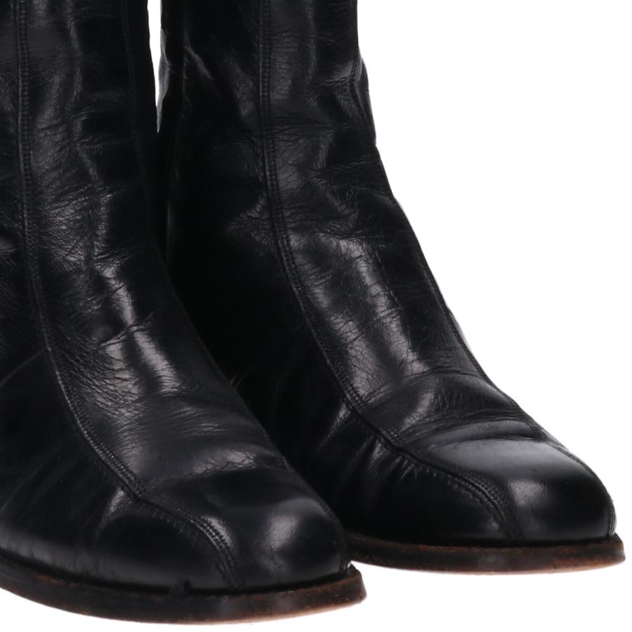 ビンテージ！フローシャイム サイドジップブーツ ブラック 8 1/2D ビンテージ！フローシャイム サイドジップブーツ ブラック 8 1