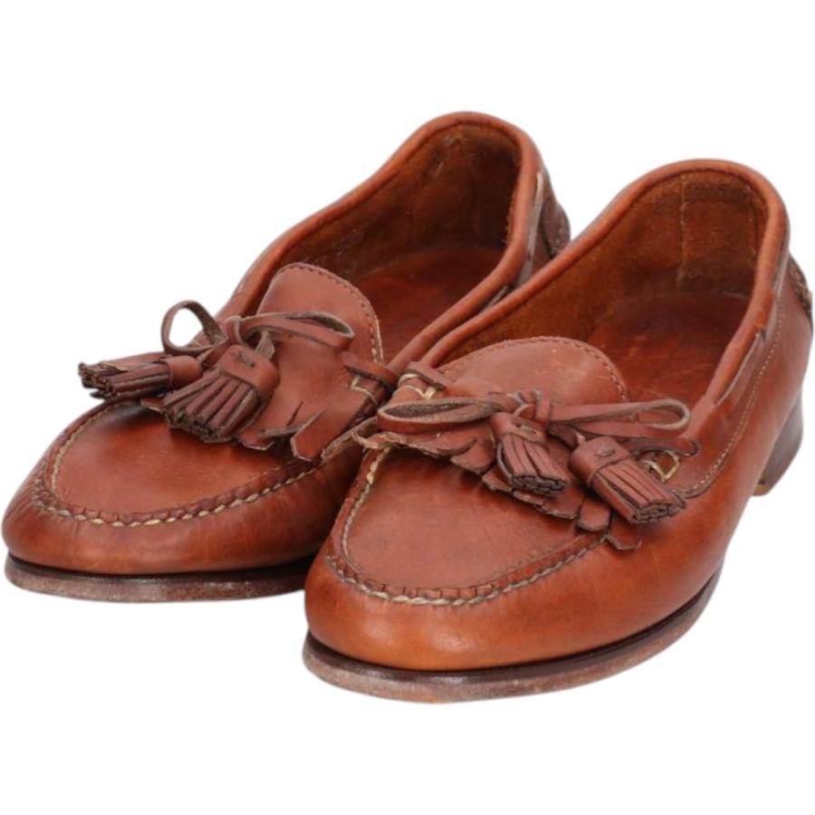 古着 ランズエンド LANDS END キルト タッセルローファー 8 1/2