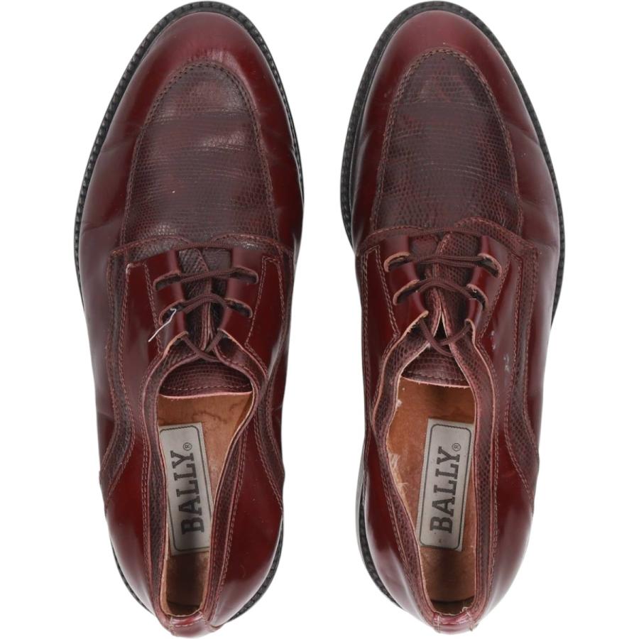 古着 バリー Bally Uチップシューズ 41 1/saa013885 Bally（バリー） 古着 Bally Uチップシューズ 41 1/2 メンズ26.5cm相当