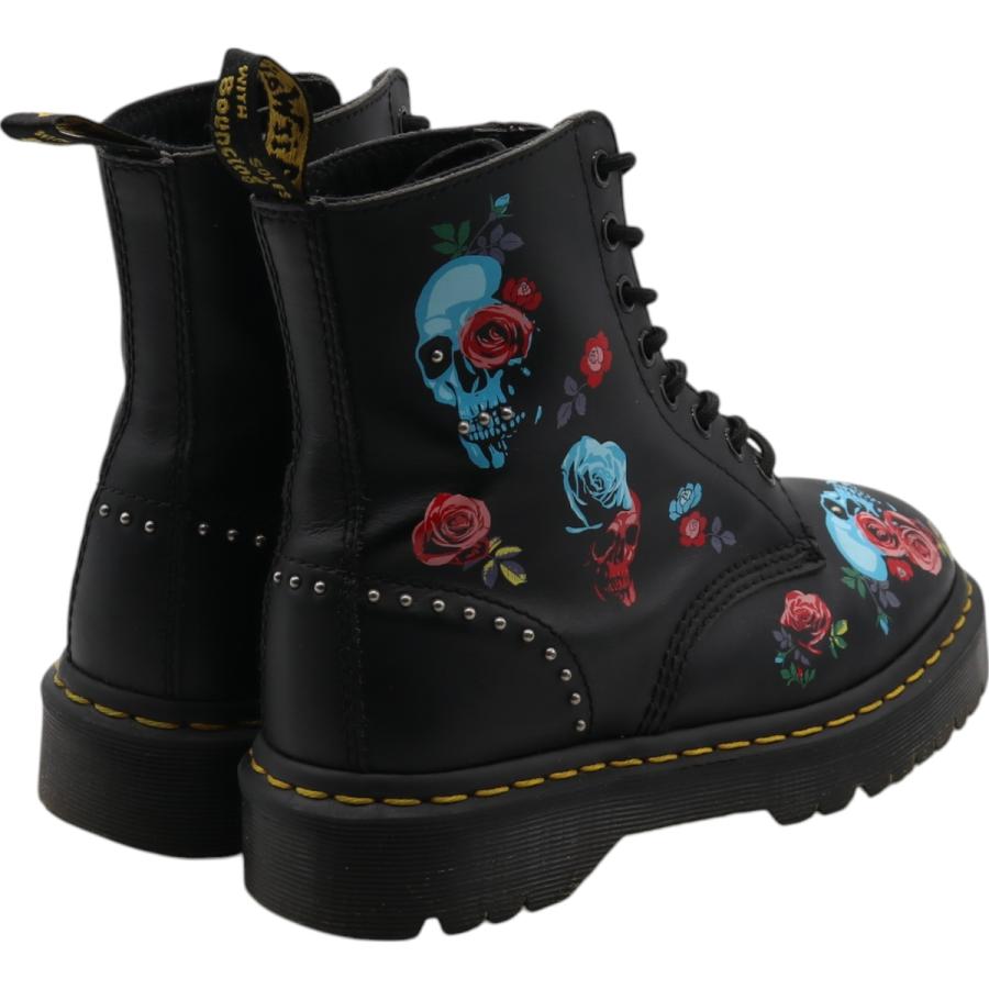 Dr.Martens（ドクターマーチン） 古着 花柄 ドクロ柄 スカル柄 8ホール