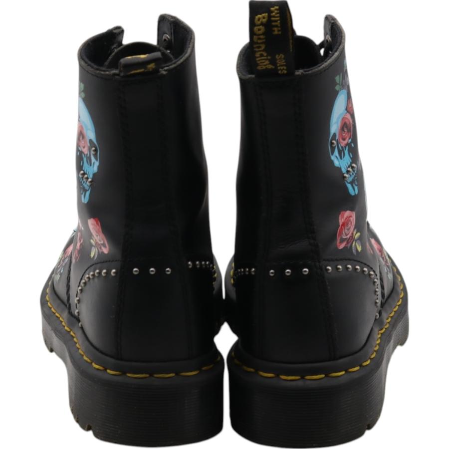 Dr.Martens（ドクターマーチン） 古着 花柄 ドクロ柄 スカル柄 8ホール