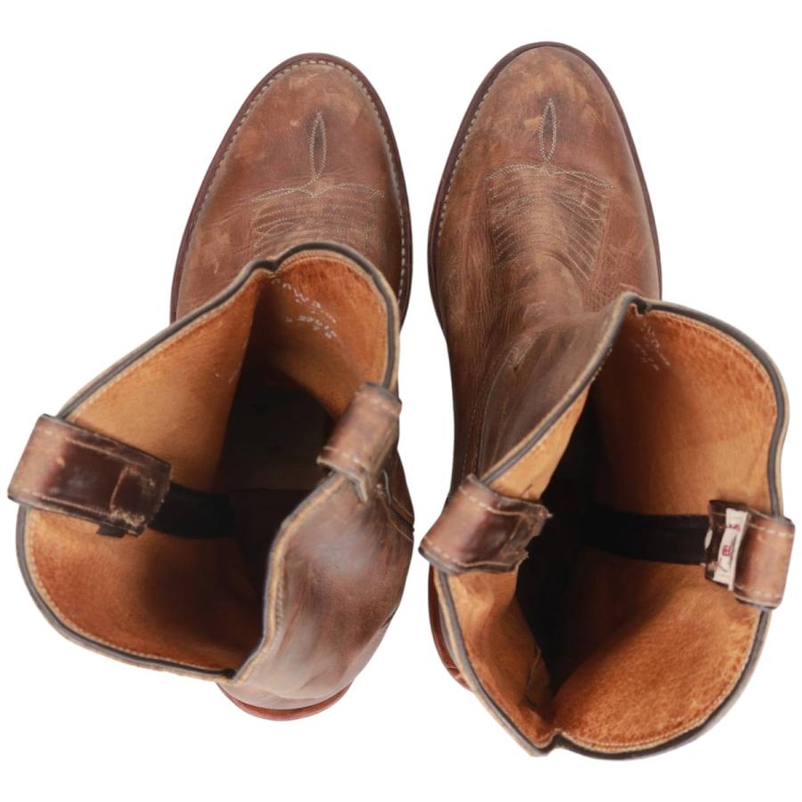 Chippewa(チペワ) ウエスタンブーツ ブラウン CHIPPEWA（チペワ） 古着 90年代 白タグ ウエスタンブーツ USA製 9D