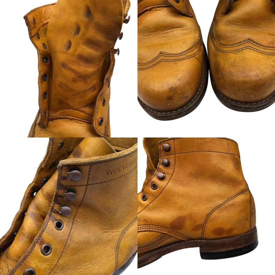 古着 ウルヴァリン WOLVERINE 1000 MILE ウイングチップ ワークブーツ