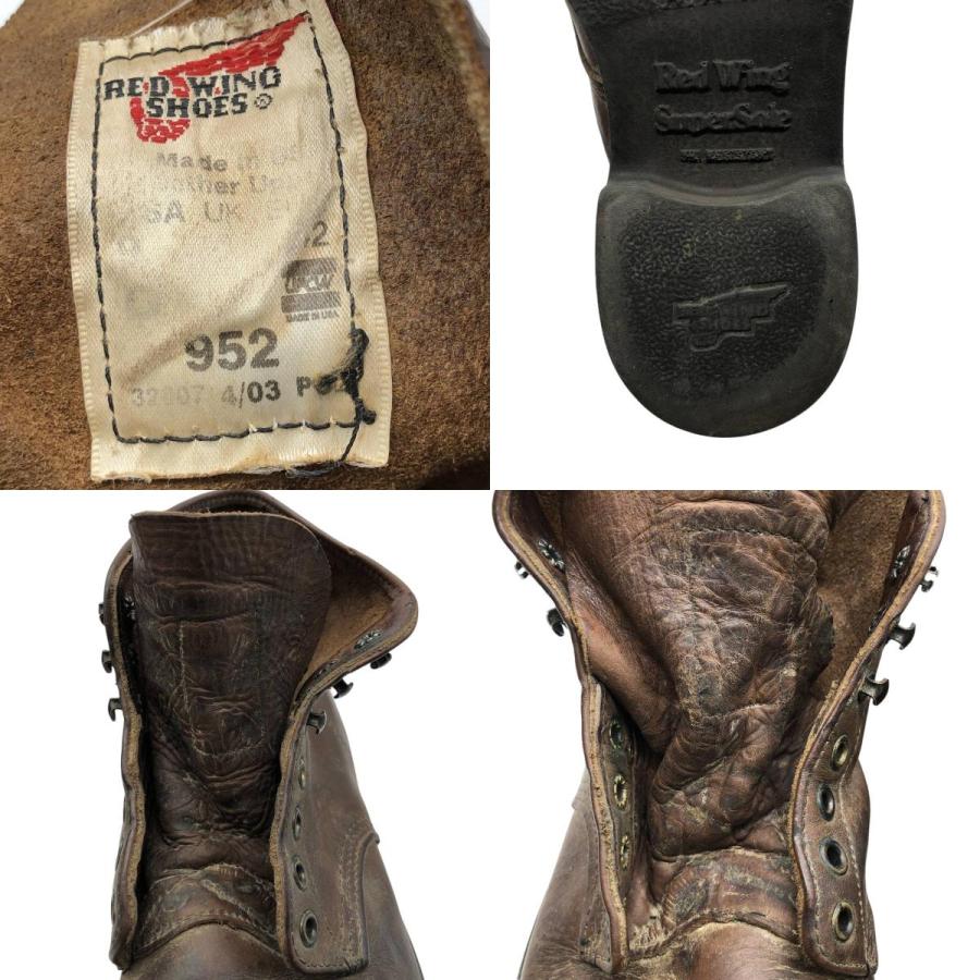 古着 00年代 レッドウィング RED WING 952 ワークブーツ USA製 9D