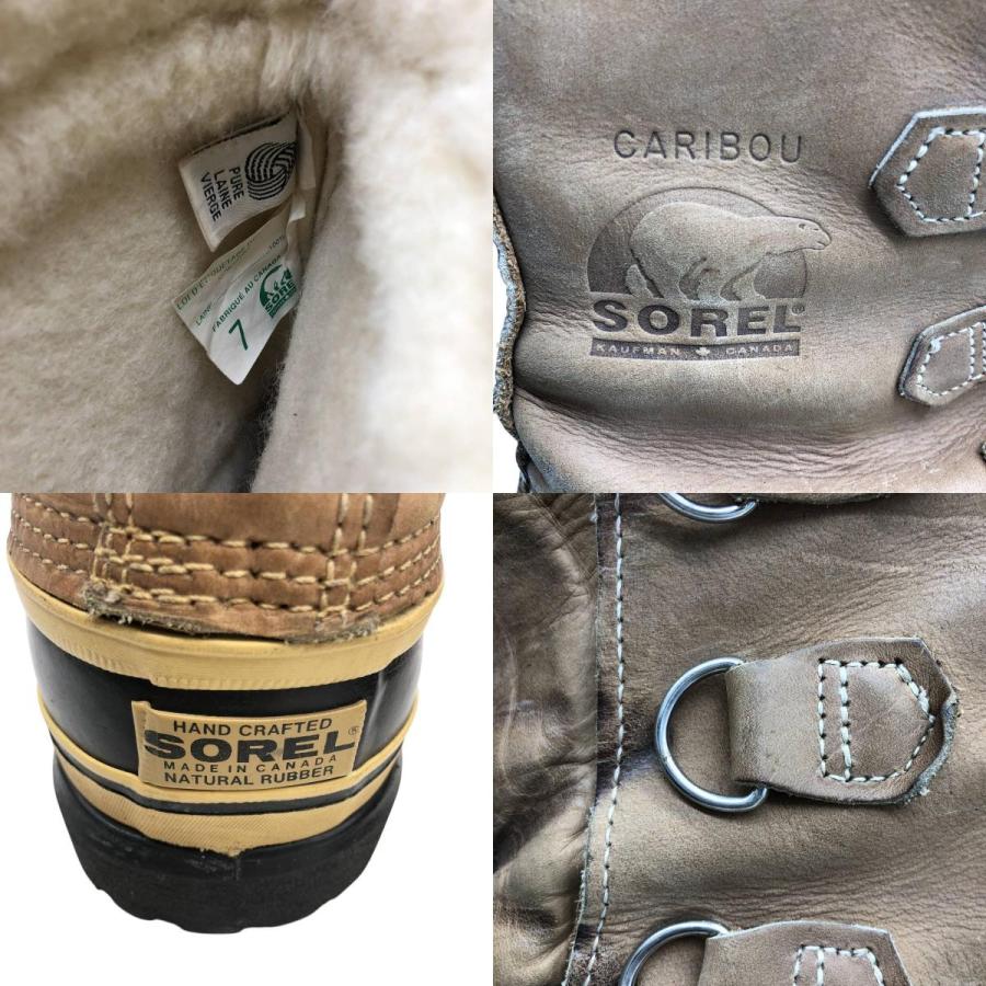 SOREL（ソレル） 古着 SOREL CARIBOU カリブー 編み上げブーツ スノー