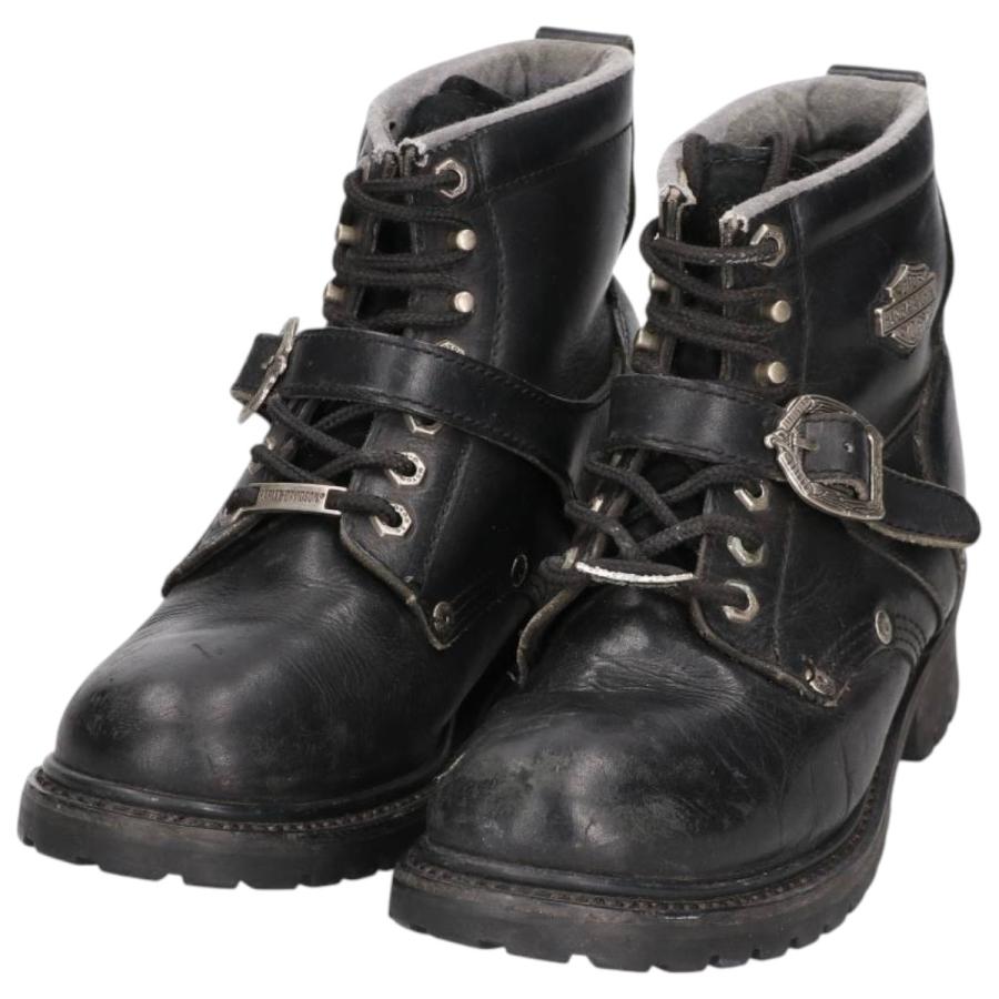 古着 ハーレーダビッドソン Harley-Davidson ベルト付き バイクブーツ