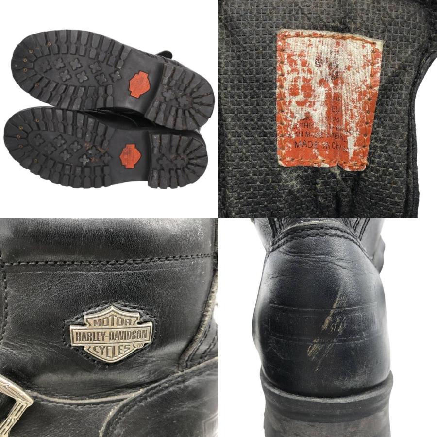 古着 ハーレーダビッドソン Harley-Davidson ベルト付き バイクブーツ