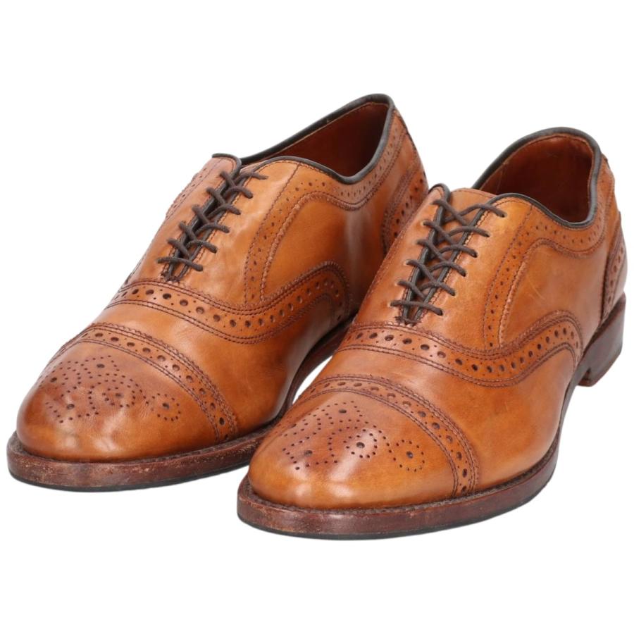 古着 ブルックスブラザーズ Brooks Brothers セミブローグ ストレートチップシューズ USA製 9 1/2D メンズ27.5cm相当/saa014675 BROOKS BROTHERS（ブルックスブラザーズ） 古着 セミブローグ