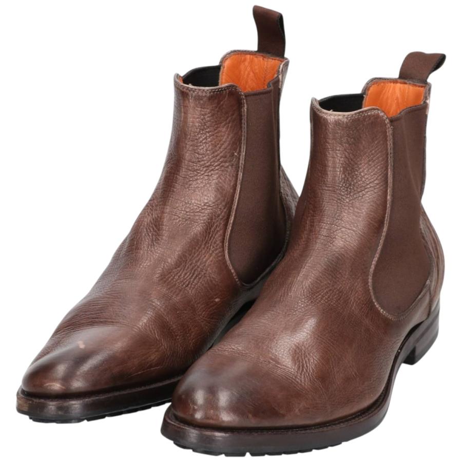 SANTONI（サントーニ） 古着 SANTONI Braun HAMBURG サイドゴアブーツ