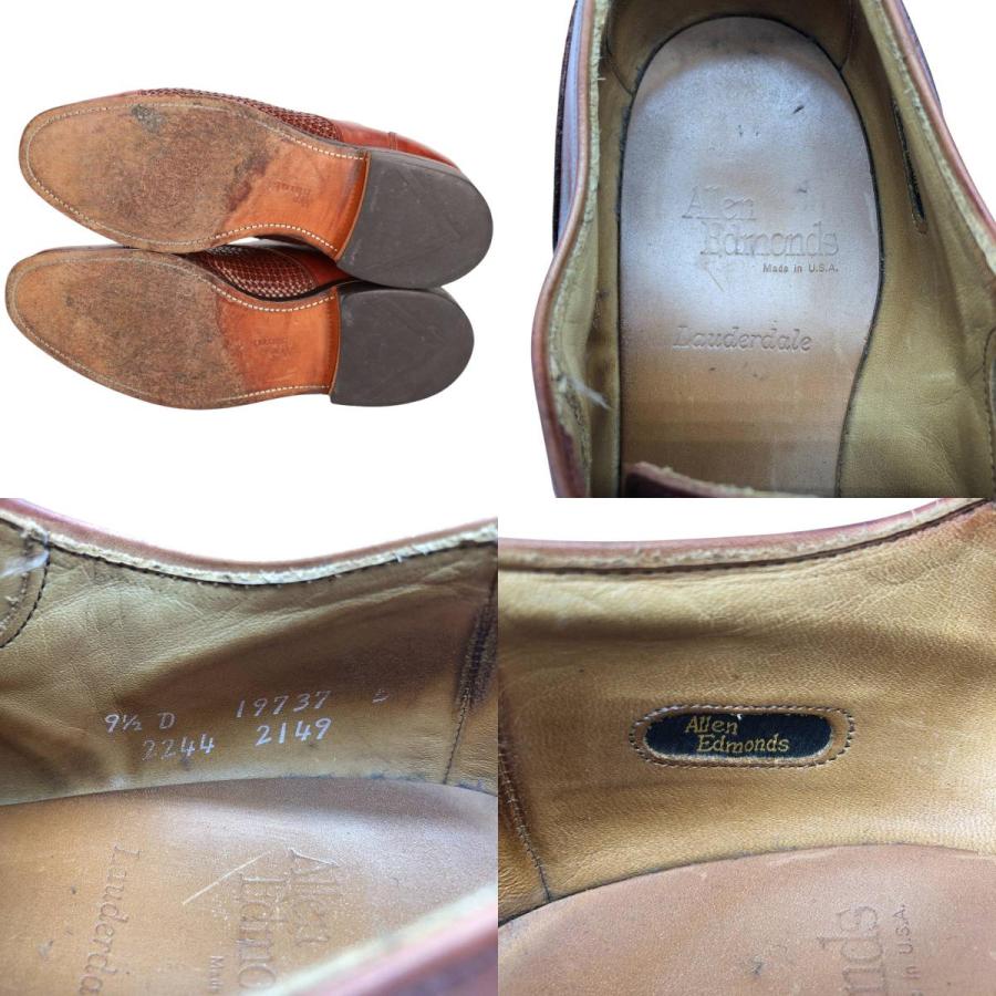 古着 アレンエドモンズ ALLEN EDMONDS LAUDERDALE 編み込み ストレート