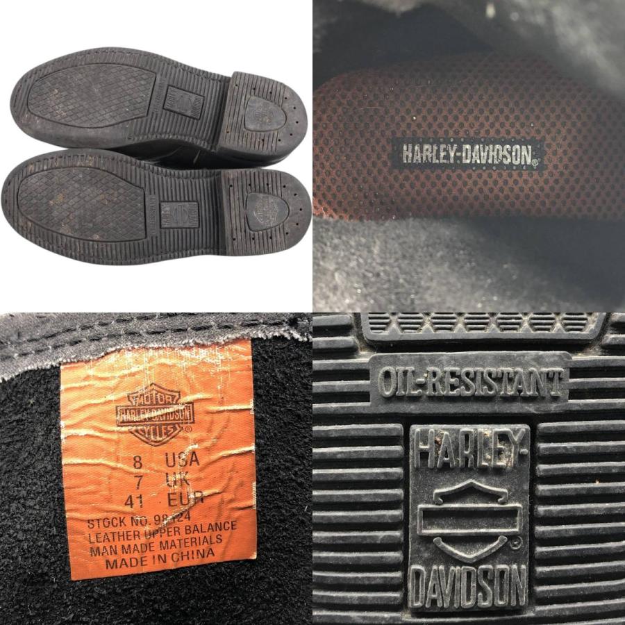 古着 ハーレーダビッドソン Harley-Davidson サイドジップブーツ 8