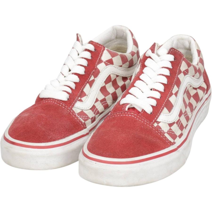 90s vans usa製 old skool 赤チェッカー VANS（ヴァンズ） 古着 バンズ VANS OLD SKOOL オールドスクール