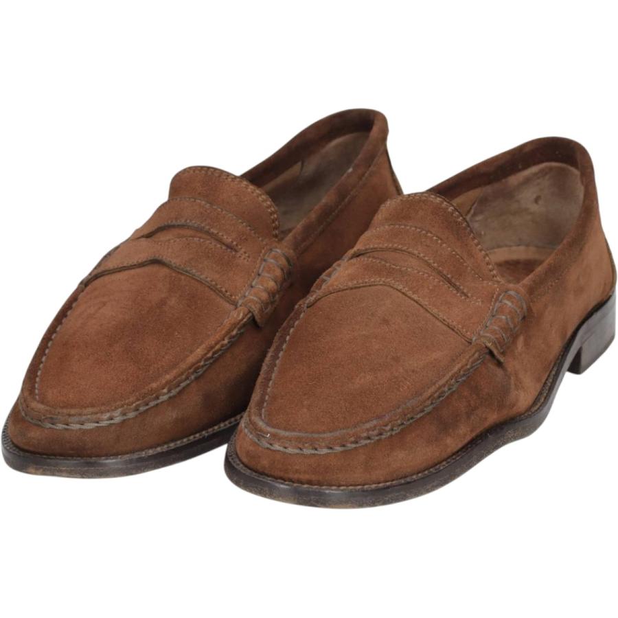 古着 Russell and Bromley スエード コインローファー イタリア製 41 