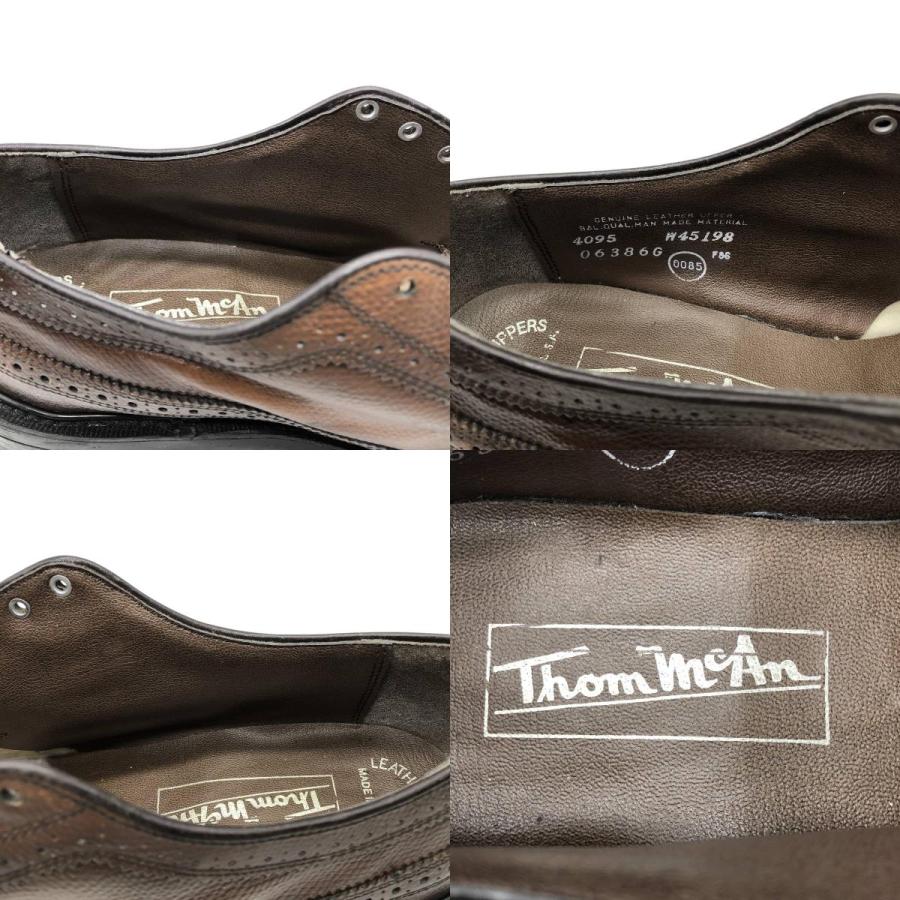 古着 Thom McAn フルブローグ ウイングチップシューズ USA製 メンズ