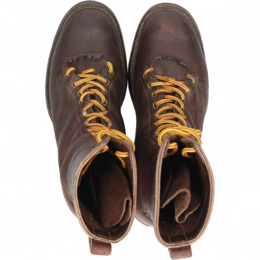 古着 ハーソンブーツ HATHORNBOOT キルトタン ロガーブーツ 10C メンズ  