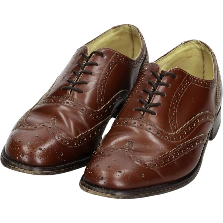 Loake（ローク） 古着 フルブローグ ウイングチップシューズ 英国製