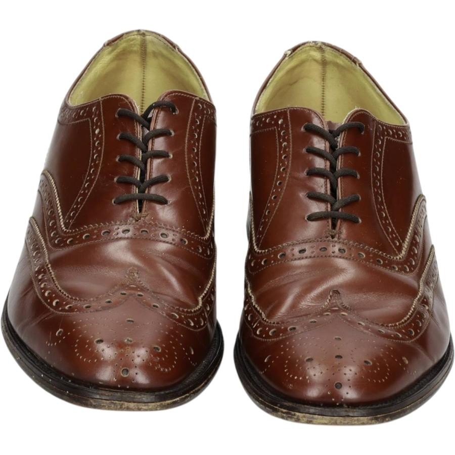 m*0様 Loake ウイングチップ Loake（ローク） 古着 フルブローグ ウイングチップシューズ 英国製