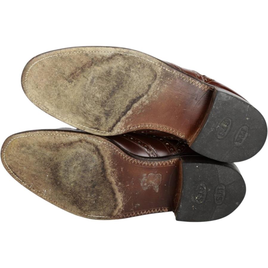 Loake（ローク） 古着 フルブローグ ウイングチップシューズ 英国製