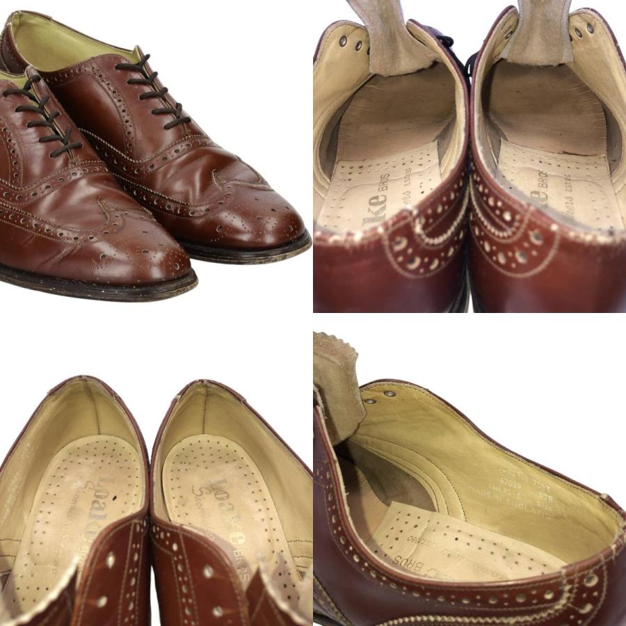 Loake（ローク） 古着 フルブローグ ウイングチップシューズ 英国製