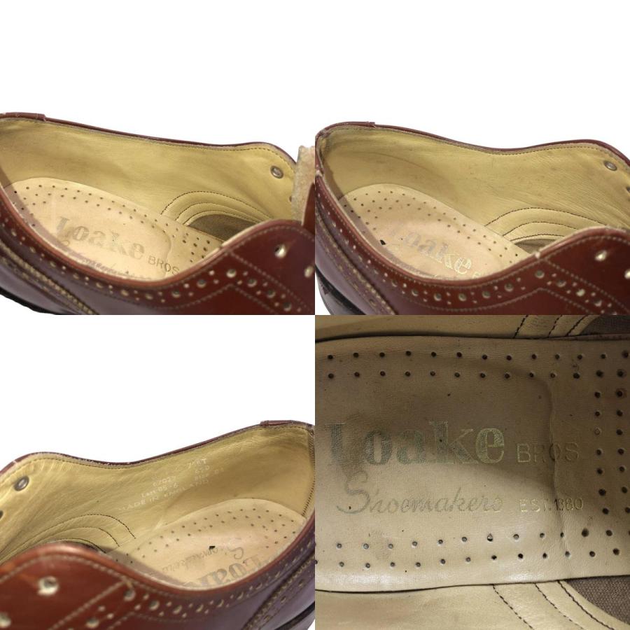 Loake（ローク） 古着 フルブローグ ウイングチップシューズ 英国製