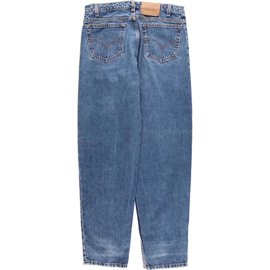90'S Levi's 550-4891 Relaxed Fit Tapered Denim Pants, Made in USA, Men's Size 32, Vintage cotton blue type Vintage Second Hand