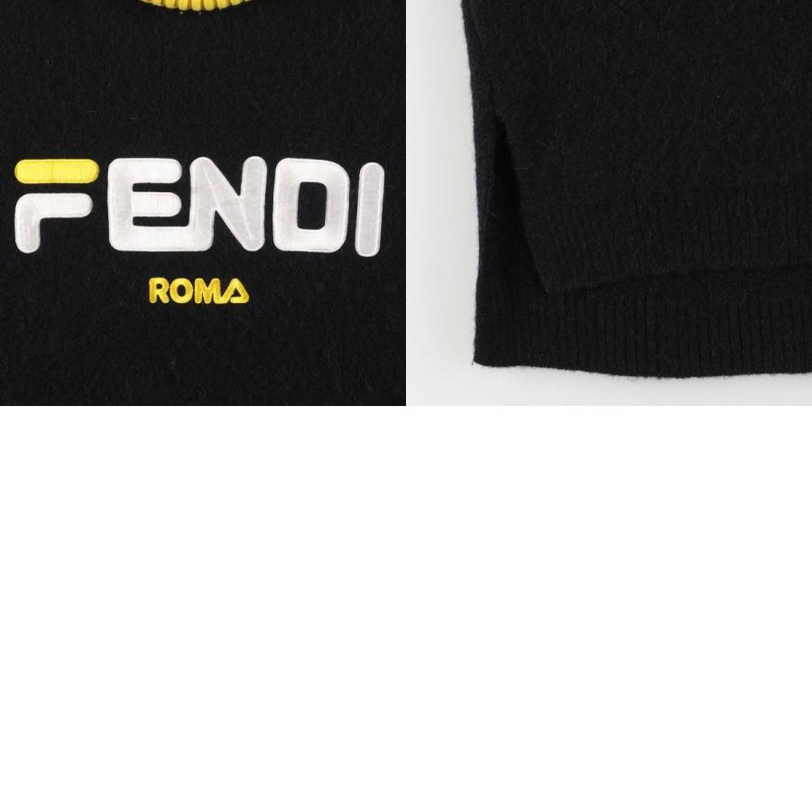【新品】FENDI ロゴ ニット FENDI（フェンディ） 古着 モヘア混 アルパカ混 カシミア混 ハイネック