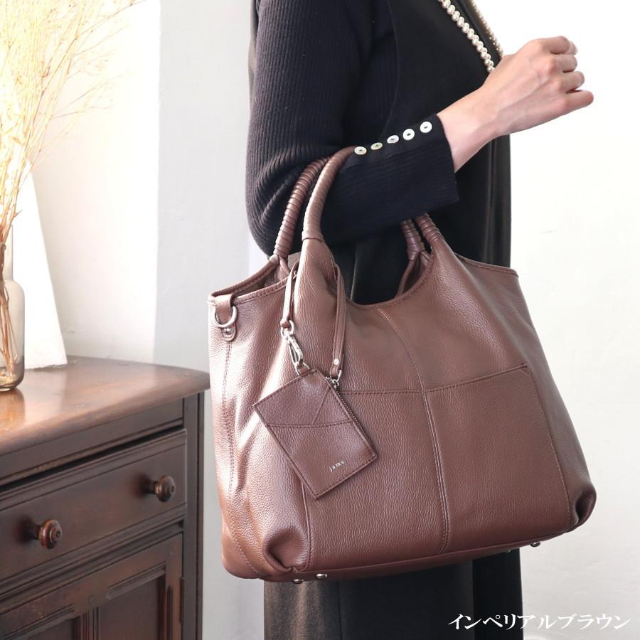 本革 バッグ レディース トートバッグ a4 2way くったり ハンドバッグ 実用的 旅行 斜めがけ 本皮 肩掛け 底鋲 上品 人気 ランキング jamu ジャムウ【ミシェル】 |  | 09