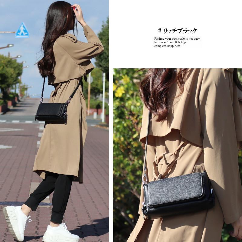 お財布ショルダー 本革 お財布ポシェット 2way お財布ポーチ ニ