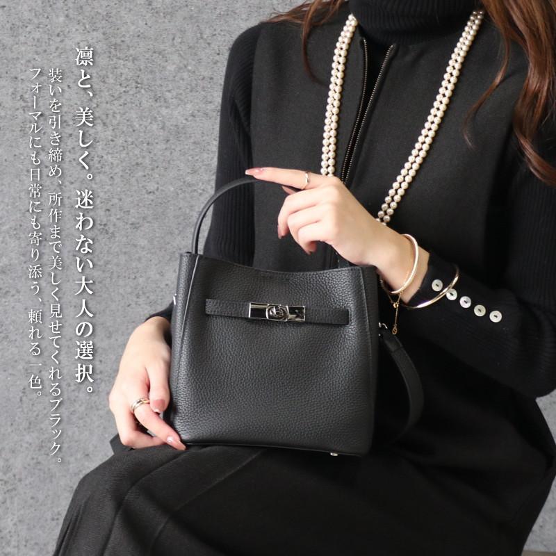 本革 ハンドバッグ 3way ショルダーバッグ レディース ツイストロック上品 本皮 フォーマル  黒 ブラック 肩掛け 斜め掛け ランキング jamu ジャムウ【ヴィオ】 |  | 06