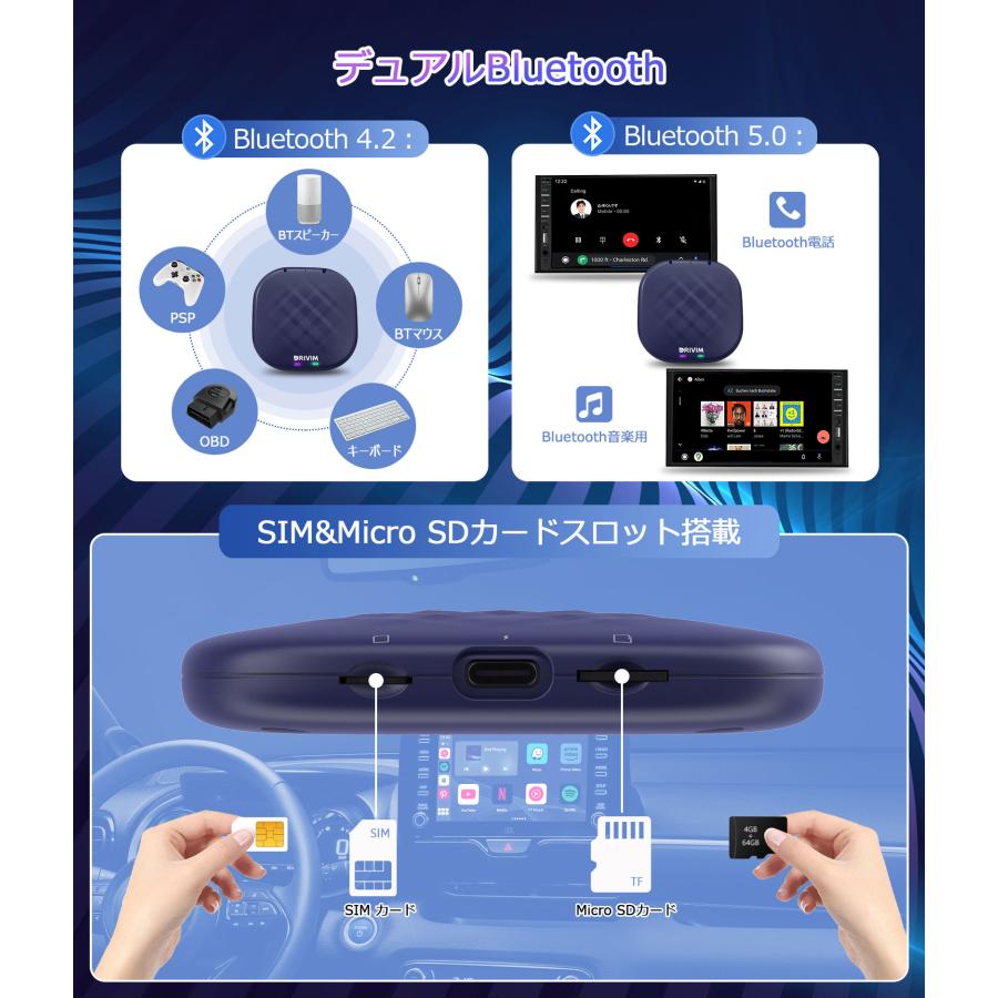 2023最新モデル CarPlay AI Box Android 13.0 アダプター 画面2 2023最新モデル CarPlay AI Box Android 13.0 アダプター 画面2